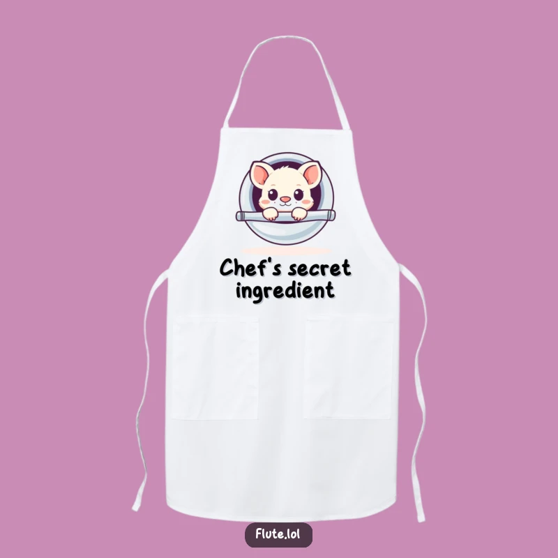 Funny Flute Peekaboo Apron: Cook with Musical Comedy and Style