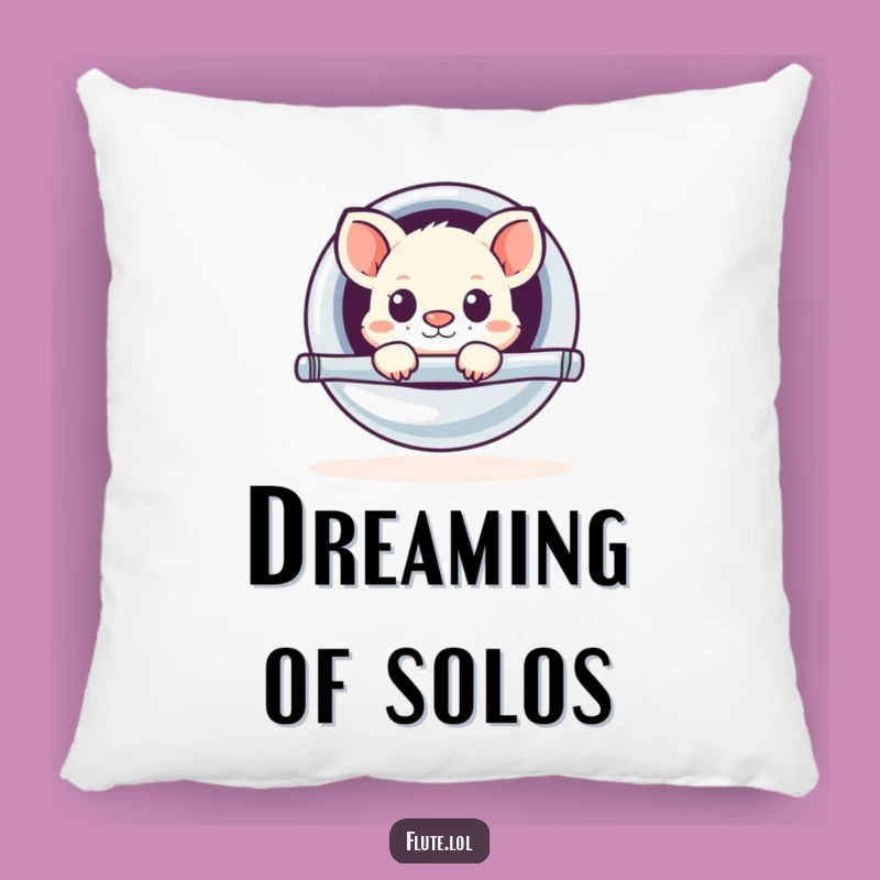 Funny Flute Peekaboo Pillow: Cozy Up with Musical Animal Humor