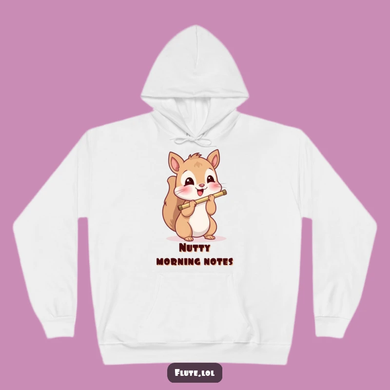 Funny Squirrel Flute Hoodie: Cozy Up with Playful Music!