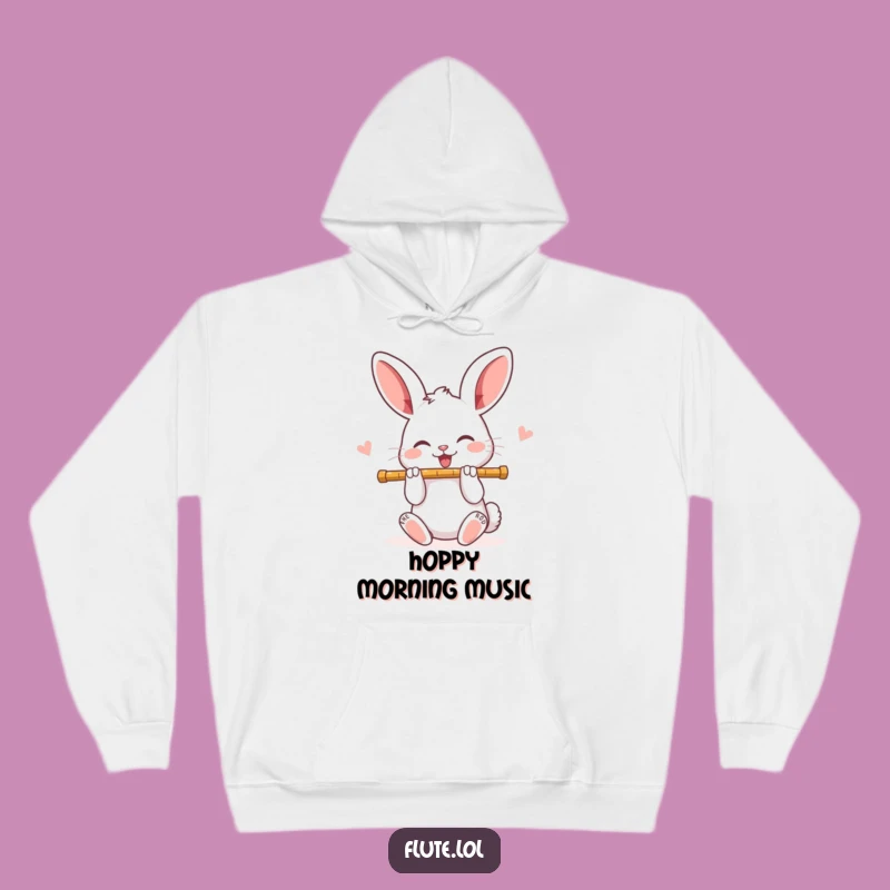 Funny Rabbit Flute Hoodie: Cozy Up with Musical Cheer!
