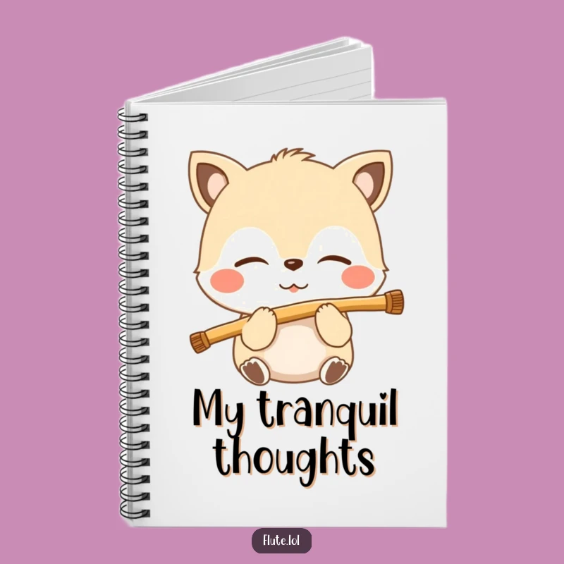 Funny Blissful Flute Breath Notebook: Write Notes in Musical Peace