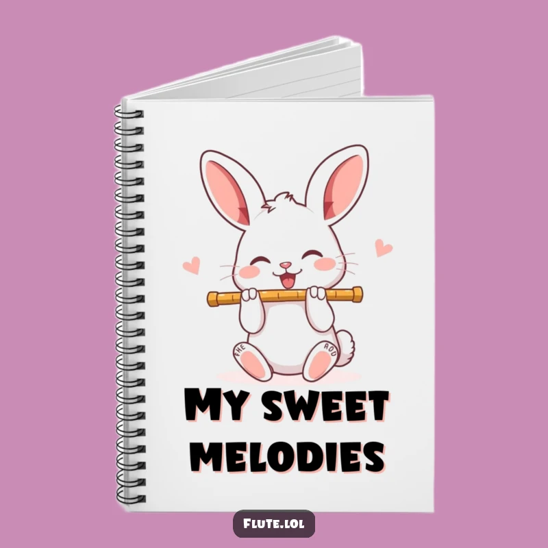 Funny Rabbit Flute Notebook: Compose Your Thoughts with Joy!